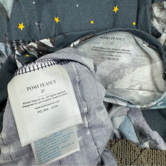 POSH PEANUT Baby Girl's 2 Piece Forrester Long Sleeve Peplum Top & Bloomers Set - Picture 7 of 7